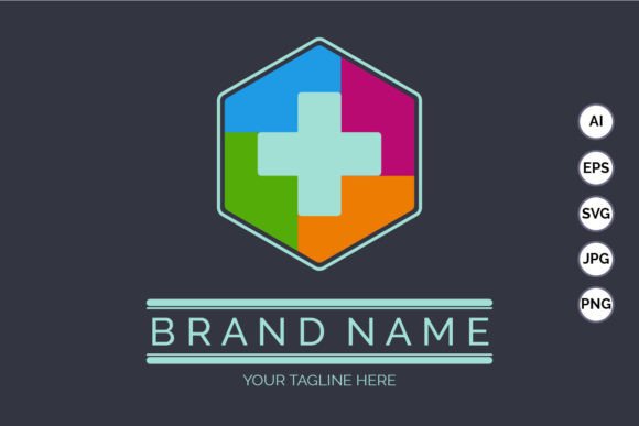 A Designer's Take on the Hexagonal Cross Medical Logo