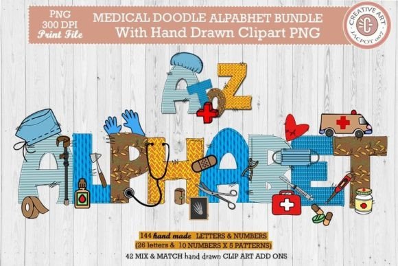 A Designer’s Review of the Medical Doodle Alphabet Bundle