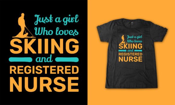 Registered Nurse Skiing Shirt Design Embroidery Review